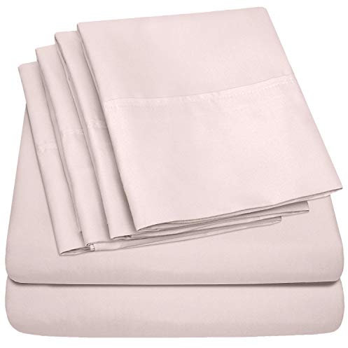 Spannbettlaken für Queensize-Bett, 6-teilig, 1500 Supreme Deluxe-Kollektion, bis zu 53,3 cm, extra Tiefe Taschen, ultraweiches Queen-Size-Bettlaken-Set, Tiefe Taschen, extra tiefes Queen-Size-Bett,