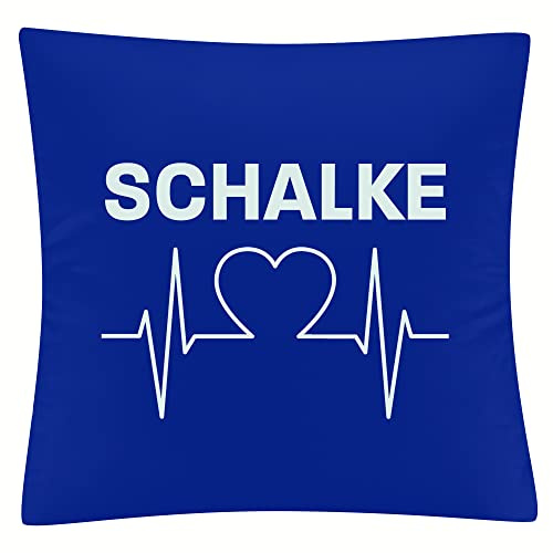 multifanshop Kissenbezug - Schalke - Herzschlag