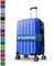 MY TRAVEL BAG Hartschalen-Koffer Trolley ABS Reisekoffer 4 Zwillingsrollen (Handgepäck-Mittel-Groß-Set) + 5cm Dehnungsfuge (Königsblau, Großer Koffer (75cm))