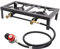Burners Camping Stove Double Burner 48 * 25 * 11.5cm Propane Gas Boiling Ring LPG Stove Portable Outdoor BBQ Camping Gas Stove Hiking Propane Cooker for outdoor camping and restaurants