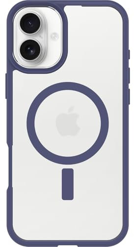 OtterBox Sleek Series MagSafe Case for iPhone 16 Plus, Shockproof, Drop proof, Ultra-Slim, Protective Thin Case, Tested to Military Standard, Clear/Purple, Non-Retail Packaging
