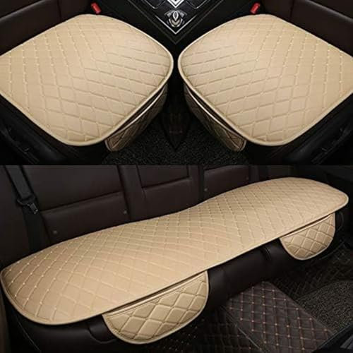 ZcsfcpA Autositzkissen, Fahrersitzpolster, Verwendung im Autobürostuhl zu Hause, für Audi A6 Avant C6 2005-2008,C-Beige