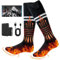 Heated Socks for Men Women with Rechargeable 5000mAh Battery, Last 8 Hours, Electric Heated Socks with 4 Adjustable Temperature Settings,Ideal for Skiing, Camping, Hiking