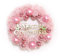 KGXUELING 30/40/50/60 cm Künstlicher Weihnachtskranz Rosa Weihnachtskranz Rose Gold Weihnachtskugel Brief Frohe Weihnachten Türgirlanden Waren