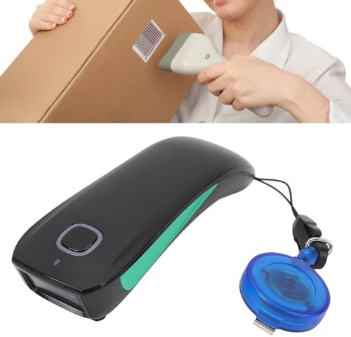 Kabellos, Mini-1D-Barcode-Scanner, BT, 2,4 G, USB, 3-in-1 Kleiner Taschen-Barcode-Leser, für POS, Data Supermärkte, Apotheken, Kompatibel mit Computern, Tablets, 20 M