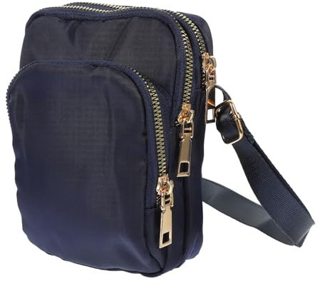 Holibanna Wasserdichte Umhängetasche Für Damen Mini Schultertasche Aus Nylon Und Metall Kleine Umhängetasche Mit Ausreichend Stauraum Für Handy Und Lippenstift