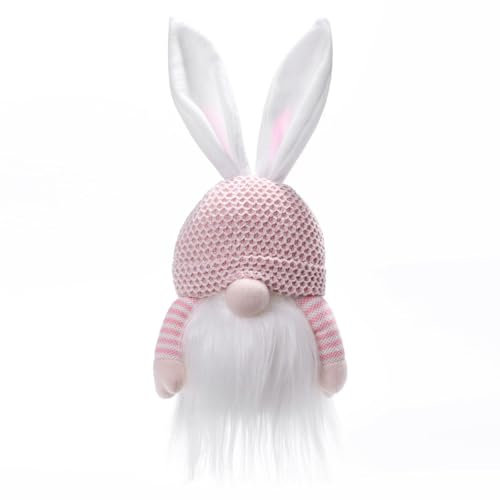 Osterwichtel Plüschdeko Osterhasenpuppe auf dem Tisch Schreibtisch Regal Tomte Frühling Wichtel Geschenk für Frauen Osterdekoration Innen Geschenk zu Ostern für Männer