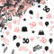 30 Konfetti Deko 30 Geburtstag Tischdeko Geburtstag dekoration Confetti 30. Streudeko Schwarz Roségold Frauen Männer