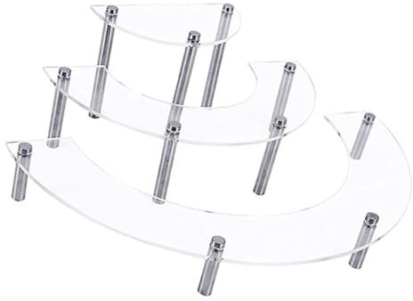 Hrtyvhin 3 Ebenen Parfüm Acryl Display Regale Für Home Decoration Und Sammlerstücke Elegante Figuren Aufbewahrungsständer