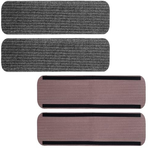 Harupink 4 Stück Wohnmobil Trittstufen Fußmatte,rutschfeste Wohnwagen-Fußmatte,Wohnmobil Fußmatte für Trittstufe,Leicht zu reinigen,Trittmatte wohnmobil für Wohnmobile,Camper(24×7.5inch / 61×19cm)