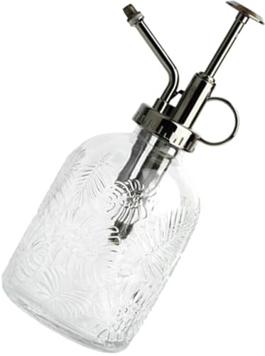 BETOOKY Glas Sprühflasche 350ml mit Pumpdesign und Kreativem Sprühkopf für Zimmerpflanzen und Bonsai im Innenbereich Weiß und Handlich für Gartenarbeit