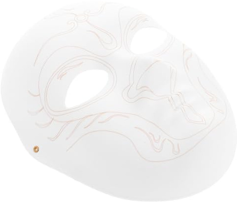 SOLUSTRE Masque en Papier Blanc à Décorer Design Inspiré des Masques D'opéra Chinois pour Garçon et Filles Décoration pour Fête D'halloween