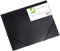 Q-Connect KF02314 Flügelmappen Gummizugmappe A4 schwarz
