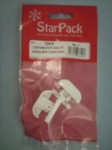 Curtain Track Stop End to Fit Superwhite Drape & Crest 72416