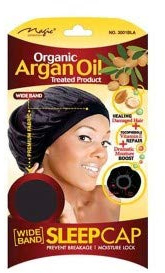 magic collection wide band Organic Argan Oil sleep cap no.3001ast
