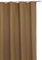Thermogardine Grobgewebe Vorhang Blickdicht Polar Fleece Gardine B/H ca. 140x245 cm mit Kräuselband Thermovorhang #333 (Gold Hellbraun, mit Kräuselband)