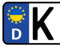 Werbetechnik Sotirios Papoutsis 2X Kennzeichen Aufkleber Ukraine Nummernschild Sticker (ca.2 cm)