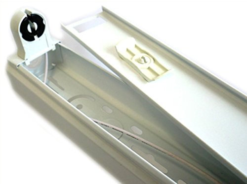 Portalampada Plafoniera Singolo Tubo Neon T8 A Led Da 60cm