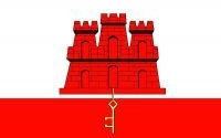 Flagge 90 x 150 : Gibraltar (GB)
