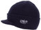 2Stoned Strickmütze mit Schirm Visor Beanie Cap Deluxe, One-Size Damen und Herren, Dark Navy