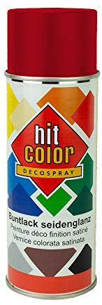 Kwasny Hitcolor Lackspray Lack Spray Spraylack Feuerrot Seidenglanz Ral 3000 400 ml