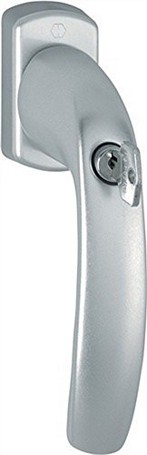 Hoppe Fenstergriff New York 0810SVS/U10 32mm vorstehend abschließbar F8707 dunkelbraun