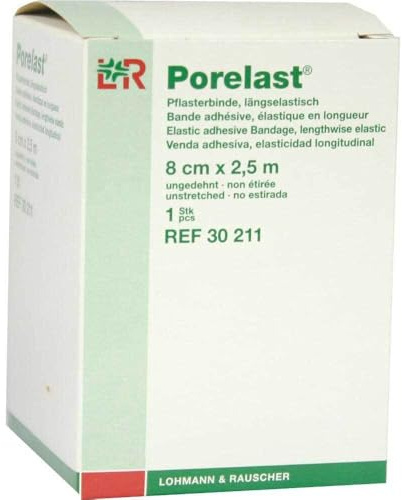 PORELAST Pflasterbinde 8 cmx2,5 m 1 St