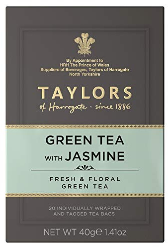 Taylors of Harrogate Green Tea, 20 Bags (Pack of 6, Total 120 Teabags)
