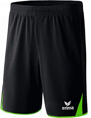 Erima Kid's Classic 5-C Shorts, Black/Green Gecko