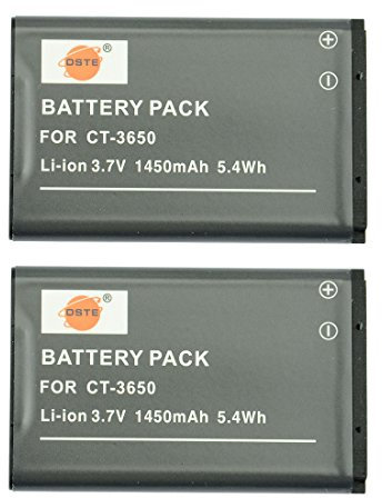 DSTE 2pcs CT-3650 Rechargeable Li-ion Battery for Contour GPS HD 1080P ContourHD Camcorder
