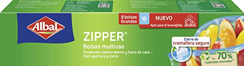 Albal Zipper Sacs Multi-Usages – 8 sacs