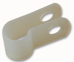 PRO POWER Nylon P Clips 6mm – Natural Cable Clamps | 100 Pack for Wire, Pipe & Tube Management