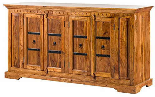 MASSIVMOEBEL24.DE | Oxford Sideboard Akazie 171x50x90, Farbe:Hellbraun lackiert, Größe:171x50x90 cm (BxTxH)