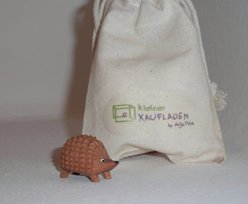 Lotte Sievers-Hahn Igel groß mit Baumwollbeutel Krippenfigur