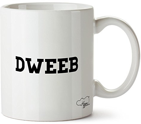 Hippowarehouse Dweeb Printed Mug Cup Ceramic 10oz