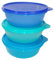 TUPPERWARE Hit-Parade Kühlschrank dunkelblau+hellblau+ türkis Panorama 600ml 30921