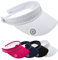 Surprizeshop Womens Golf Embellished Crystal Visor | Telephone Wire | Built in Magnet | Hand Enamelled 25mm Ball Marker | Rigid Peak | Multiple Colours | Golf Visor | Tennis Visor White