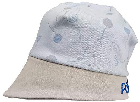 MEIN NAME Sonnenhut, Sonnenschutz personalisiert Sonnenmütze Kindermütze mit Nackenschutz Jungenmütze Mädchenmütze, Farbe:hellblau, Größe:XS