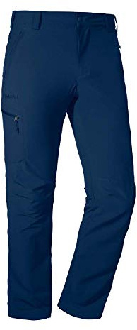 Schöffel Herren Pants Folkstone, leichte Wanderhose mit Stretch-Material, robuste Outdoor Hose mit sportlichem Schnitt, Dress Blues, 54