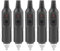 Enchufe para mechero negro para coche o moto, accesorio macho, conector para mechero de coche, 5 unidades
