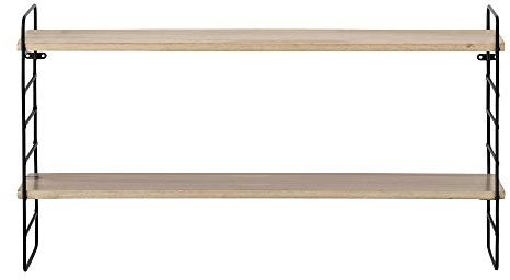 Bloomingville North Regal aus Naturholz und Metall, in der Farbe Natur, Maße: L65xH35xW15 cm, 82049414