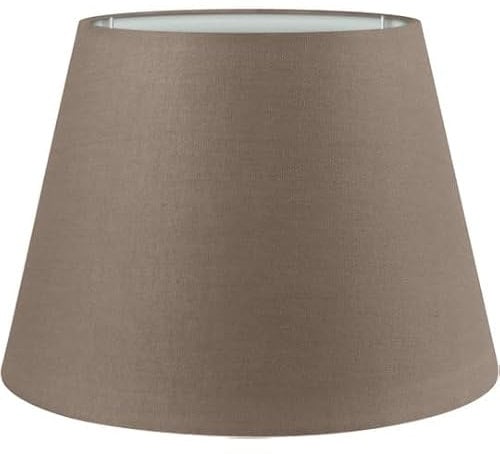 Wogati® Premium Lampenschirm E14/E27 Baumwolle | Verschiedene Größen & Farben | Braun/Größe: L | Für Stehlampe, Hängelampe Und Tischlampe
