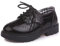 Scarpe Stringate Basse per Bambini e Ragazzi Oxford Brogue Vernice Scarpe Eleganti Bambina Impermeabili Leggere Festa Uniforme Formali Nero 23
