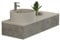Jet-Line® | Badmöbel Set | Waschtisch | Biel Betonoptik grau | Modern | Waschbecken | Unterschrank hängend mit Waschbecken | Badezimmermöbel | Betonoptik