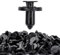 AUTOZOCO Remaches para el parachoque coche, remaches para parachoques, remaches para carrocería, remaches automóviles, remaches vehículos, Diametro del orificio de ajuste: 8 mm, 30 unidades, Negro