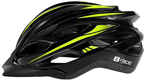 Casco B-Race GRANITH IN-Mold Nero/Lime M 54/58