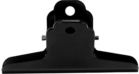 Metall-Binder-Clip, Große Bulldoggen-Clips, Scharnier-Clips, Aktenpapier, Geldbinder-Klemmen für Fotos, Karten, Zeichnungen(Schwarz)