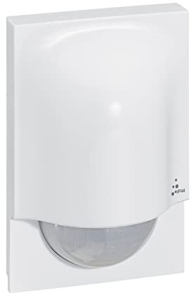 LEGRAND | Détecteur De Mouvement Sans Fil, Usage Intérieur Et Extérieur IP44, Détection Infrarouge 140° Réglable Jusqu'à 8m, Livré Avec 2 Piles AA Autonomie 2 Ans