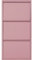 Kare Design Zapatero Caruso, Rosa, Armario de Zapatos, diseño práctico, Capacidad para 6 Pares de Zapatos, Ideal para Pasillo, Dormitorio, salón, Madera, 3 Compartimentos, 106 x 29 x 66 cm (H/B/T)
