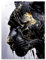 wandmotiv24 Leinwandbild Fantasy, Panther, Hochformat M0600